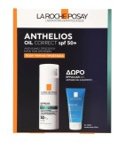 La Roche Posay SET Anthelios Oil Correct SPF50+ 50ml & ΔΩΡΟ Effaclar Gel 50ml (ΣΕΤ με Αντηλιακή Κρέμα Προσώπου Κατά των Ατελειών & ΔΩΡΟ Τζελ Καθαρισμού για Λιπαρή Επιδερμίδα)