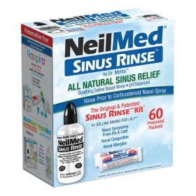 NEILMED SINUS RINSE KIT & 60 PREMIXED SACHETS