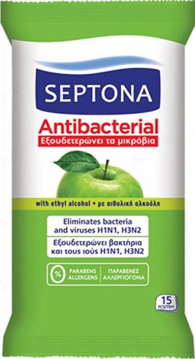 SEPTONA ΜΑΝΤΗΛΑΚΙΑ ΑΝΤΙΣΗΠΤΙΚΑ ΜΗΛΟ 15ΤΜΧ