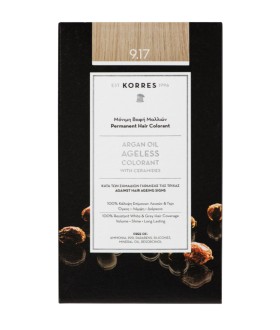Korres Argan Oil Ageless Colorant 9.17 Κατάξανθο Ανοικτό Μπέζ 50ml