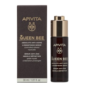 Apivita Queen Bee Ορός Απόλυτης Αντιγήρανσης με Βασιλικό Πολτό Ελεγχόμενης Αποδέσμευσης 30ml