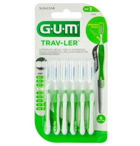GUM 1414 ΜΕΣΟΔΟΝΤΙΑ TRAV-LER Tapered 1,1mm x6