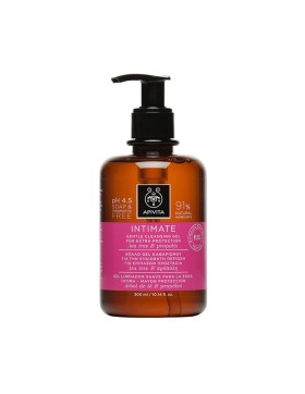 APIVITA INTIMATE PLUS Απαλό Gel Καθαρισμού Για Την Ευαίσθητη Περιοχή Με Tea Tree & Πρόπολη 300ml