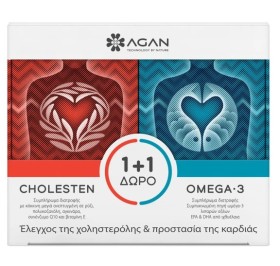 Agan Cholesten 30vegicaps + Omega 3 30softgels 1τμχ