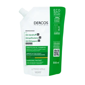 Vichy Dercos Anti-Dandruff Dry Hair Shampoo Refill 500ml (Σαμπουάν Κατά της Ξηρής Πιτυρίδας - Ανταλλακτική Συσκευασία)
