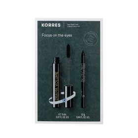 Korres Set Focus on the Eyes Volcanic Minerals Μάσκαρα για Μέγιστο Όγκο 11ml & Volcanic Minerals Αδιάβροχο Eyeliner 1.2gr & Δώρο Βραχιόλι Καλής Τύχης 1τμχ
