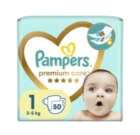 Pampers Premium Care Πάνες Μέγεθος 1 (2kg - 5kg), 50τεμ