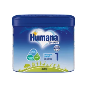 Humana Optimum Βρεφικό Γάλα 1 σε Σκόνη από την Πρώτη Μέρα έως τον 6ο Μήνα, 400g