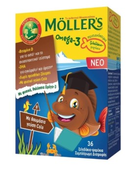 MOLLERS Omega-3 με Γεύση Cola 36 ζελεδάκια