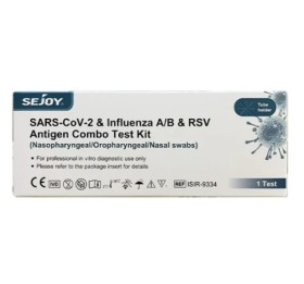 Sejoy Sars-CoV-2 & Influenza A/B & RSV Antigen Combo Test, 1 τεμάχιο