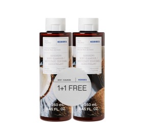 Korres 1+1 Δώρο Πακέτο Προσφοράς Renewing Body Cleanser Coconut Water Αφρόλουτρο Gel Νερό Καρύδας, 2x250ml