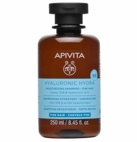 Apivita Hyaluronic Hydra Moisturizing Shampoo Fine Hair Σαμπουάν Ενυδάτωσης για Λεπτά Μαλλιά, 250ml