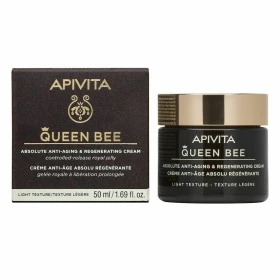 Apivita Queen Bee Absolute Anti Aging & Regenerating Light Texture Cream Κρέμα Απόλυτης Αντιγήρανσης & Αναγέννησης Ελαφριάς υφής 50ml