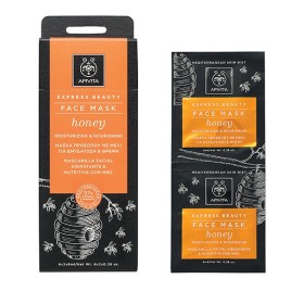 APIVITA Express Beauty Face Mask Honey, Μάσκα προσώπου με μέλι για Ενυδάτωση&Θρέψη,  2x8ml
