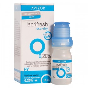 Avizor Lacrifresh Ocu-Dry 0.20% Οφθαλμικές Σταγόνες για Ξηροφθαλμία 10ml