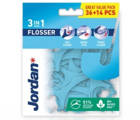 JORDAN 3 in 1 Flosser Οδοντικό Νήμα 36τμχ.