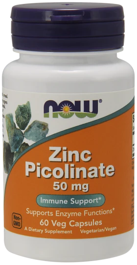 Now Foods Zinc Picolinate 50mg 60 caps