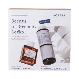 Korres Lefko Special Gift Set με Eau de Toilette Lefko Άρωμα, 50ml & Shower Gel Αφρόλουτρο Σώματος, 250ml, 1σετ