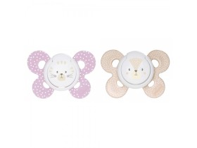 CHICCO PHYSIO COMFORT ΠΙΠΙΛΑ ΣΙΛΙΚΟΝΗΣ ΡΟΖ 6-16Μ ΜΕ ΘΗΚΗ 2 ΤΜΧ