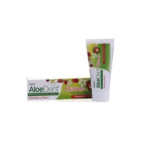 Optima Aloe Dent Strawberry Childrens Toothpaste Οδοντόκρεμα για Παιδιά με Αλόη & Γεύση Φράουλα, 50ml