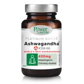 Power Of Nature Platinum Range Ashwagandha 400mg KSM-66 30 κάψουλες