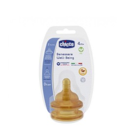 Chicco Θηλή Καουτσούκ Γρήγορη Ροή 4m+ 2τμχ