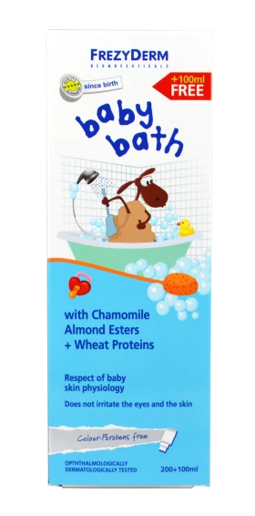 Frezyderm Baby Bath, Βρεφικό Αφρόλουτρο, Χωρίς Χρωστικές & Parabens 200ml + 100ml ΔΩΡΟ