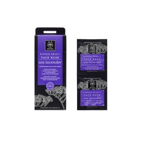 APIVITA Express Beauty Face Mask Sea Lavender Μάσκα Προσώπου για Ενυδάτωση & Anti-pollution Δράση, 2x8ml