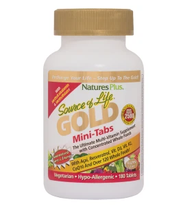 NATURES PLUS Source OF Life Gold Mini-180 Tablets