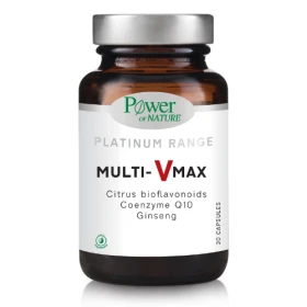 Power Health Platinum Range MULTI-V MAX Ενισχυμένη πολυβιταμίνη για παραγωγή ενέργειας 30 Κάψουλες