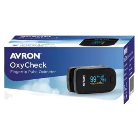 Avron OxyCheck Παλμικό Οξύμετρο Δακτύλου σε Μαύρο Χρώμα