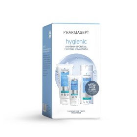 Pharmasept Σετ Hygienic Scrub Καθαρισμού για Πρόσωπο και Σώμα 200ml μαζί με Ενυδατική Κρέμα Χεριών 75ml και Δώρο Αφρόλουτρο Καθημερινής Χρήσης 250ml