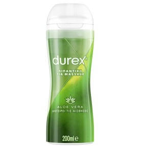 Durex Λιπαντικό Διεγερτικό Gel Play Massage 2 in 1 Aloe Vera, 200ml