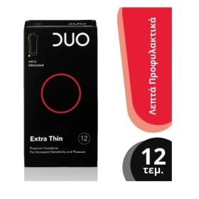 DUO EXTRA THIN (ΠΟΛΥ ΛΕΠΤΟ) ΣΥΣΚΕΥΑΣΙΑ 12 ΤΕΜ