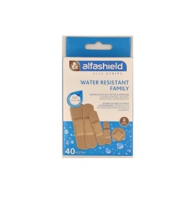 Alfashield Water Resistant Family Αδιάβροχα Αυτοκόλλητα Επιθέματα (5 Μεγέθη) 40τμχ