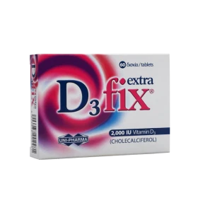 Uni-Pharma D3 Fix Extra Βιταμίνη D3, 2000iu 60 Δισκία