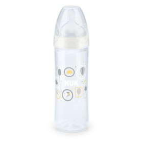 NUK New Classic 6m+ Μπιμπερό Πολυπροπυλένιου (PP) με Θηλή από Καουτσούκ Μεσαίας Οπής 250ml.