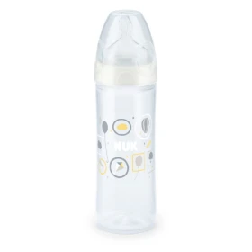 NUK New Classic 6m+ Μπιμπερό Πολυπροπυλένιου (PP) με Θηλή από Καουτσούκ Μεσαίας Οπής 250ml.