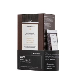 Korres Argan Oil Advanced Colorant 4.0 Καστανό + ΔΩΡΟ Μάσκα Argan Oil σε ειδικό μέγεθος 40ml