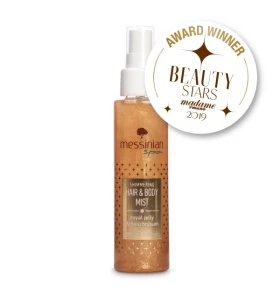 Messinian Spa Hair & Body Mist Shimmering Royal Jelly-Helichrysum Βασιλικός Πολτός-Ελίχρυσος 100ml με Χρυσόσκονη
