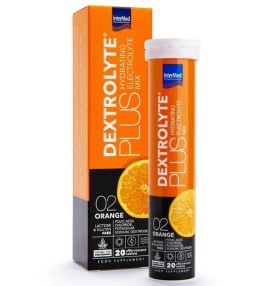 Intermed Dextrolyte Plus Αναβράζοντες Ηλεκτρολύτες με Γεύση Πορτοκάλι 20 Αναβράζοντα Δισκία