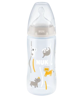 Nuk Πλαστικό Μπιμπερό First Choice Plus Κατά των Κολικών 300ml με Θηλή Σιλικόνης Μεγέθους M για 6-18 μηνών