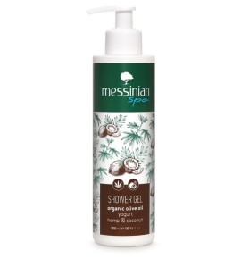 Messinian Spa Shower Gel Yogurt Hemp & Coconut Αφρόλουτρο Με Γιαούρτι Κάνναβη & Καρύδα 300ml