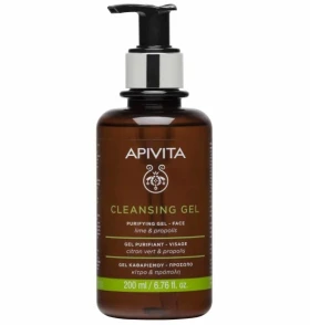 Apivita Cleansing Gel Καθαρισμού για Λιπαρές/Μεικτές Επιδερμίδες με πρόπολη & lime 200ml