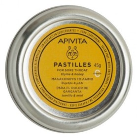 Apivita Παστίλιες για τον πονεμένο λαιμό με μέλι & θυμάρι 45g