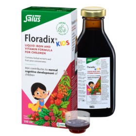 Power of Nature Floradix Kids,συμπλήρωμα διατροφής με Σίδηρο & Βιταμίνες 250ml.