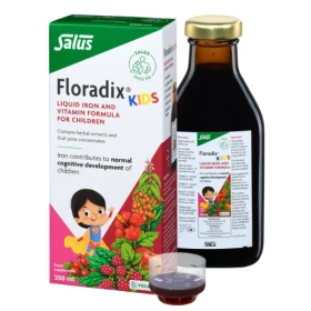 Power of Nature Floradix Kids,συμπλήρωμα διατροφής με Σίδηρο & Βιταμίνες 250ml.