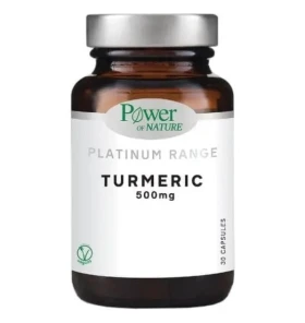 Power of Nature Platinum Range Turmeric 500mg-Συμπλήρωμα Διατροφής με Κουρκουμά, 30 Κάψουλες
