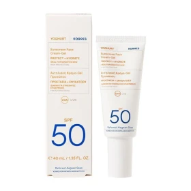 Korres Γιαούρτι Αντηλιακή Κρέμα-Gel Προσώπου SPF50, 40ml
