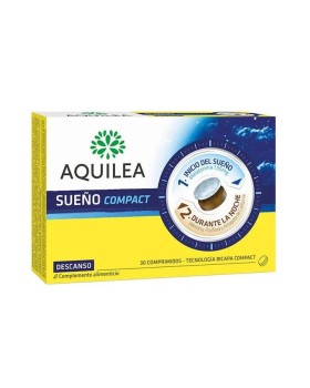 Aquilea Sueño Compact Συμπλήρωμα Διατροφής με Μελατονίνη, 30 Δισκία